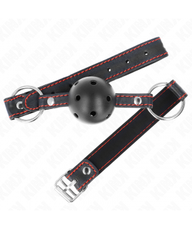 MORDAZA DE BOLA 4.5 CM NEGRA D Mordazas BDSM para control, seguridad y comodidad