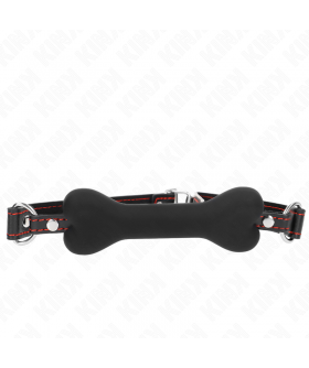 MORDAZA DE HUESO 12 CM NEGRO Mordaças bdsm: controle, estilo e conforto variados