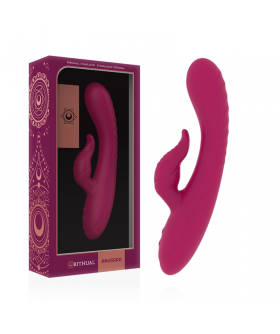 ANUSARA DUAL Vibrador dual de silicona médica, 10 modos, recargable