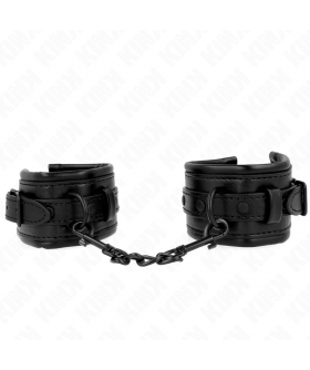 MUÑEQUERAS AJUSTABLE NEGRO 20- Pulseiras bdsm de alta qualidade, estilo e funcionalidade.