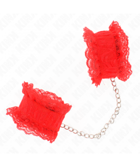 MUÑEQUERAS ELÁSTICAS DE ENCAJE Menottes BDSM : alliez contrôle, confort et style à la perfection