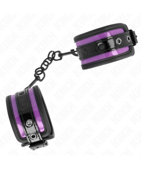 MUÑEQUERAS NEOPRENO LILA AJUST Polsiere BDSM: eleganza, controllo, sicurezza e comfort
