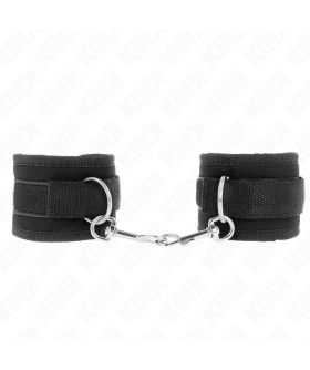 MUÑEQUERAS NYLON NEGRO MODELO  Pulseiras bdsm da kink: estilo, conforto e controle.