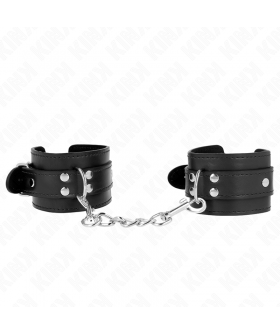 MUÑEQUERAS SENCILLAS NEGRO AJU Fasce polso bdsm di kink: stile, comfort e sicurezza.