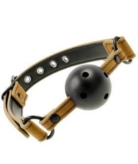 MORDAZA JAW CLAMP Bavaglio in ecopelle per giochi bdsm