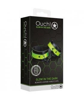 OUCH! - ESPOSAS GLOW Esposas fluorescentes de bondage que brillan en la oscuridad