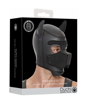PUPPY HOOD NEOPRENO Máscara completa de neoprene com forma de cão