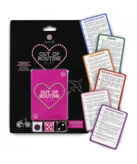 OUT OF ROUTINE PLAY Descobre o nosso conjunto de cartas para casais, ideal para quebrar a rotina com desafios