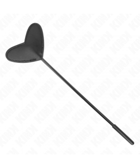 PALA FORMA DE CORAZÓN NEGRO 33 Accessoires BDSM : une variété de cravaches, fouets et plumeaux