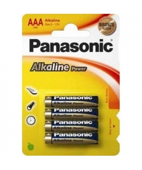 PANASONIC SUPER POWER Pilas AAA alcalinas confiables, duraderas y alto rendimiento