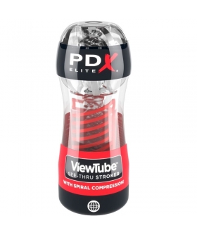 VIEWTUBE 2 SEE-THRU STROKER Juguete erótico para estimulación visual del pene