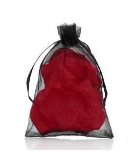 PÉTALOS Petali di rosa rossa con sacchetto di organza