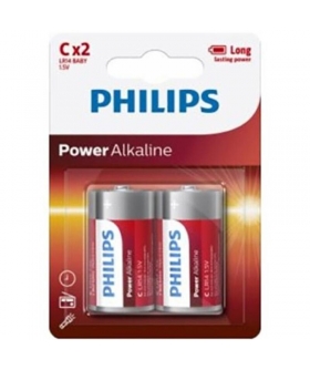 PHILIPS ALKALINE LR14 Pilas alcalinas c duraderas de alta calidad para dispositivos