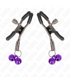 KINK DOUBLE BELL Pinças elegantes e ajustáveis para estimulação bdsm