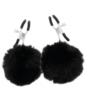 POMPONES Pinzas para pezones ajustables con elegantes pompones