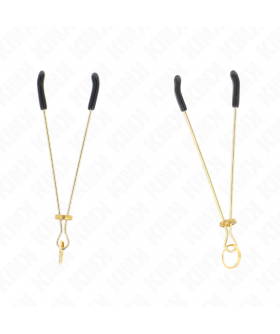 KINK GOLD Pinças ajustáveis para mamilos em bdsm.