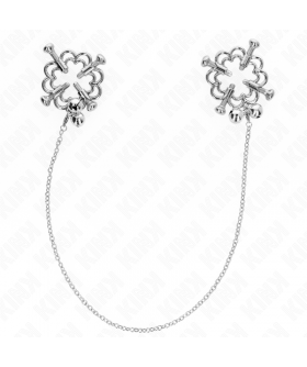 METAL FLOWER CHAIN Pinças para mamilos de kink: estimulação bdsm sensual