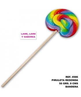 LOLLIPOP PRIDE Lecca lecca con la bandiera dell'orgoglio in vari formati