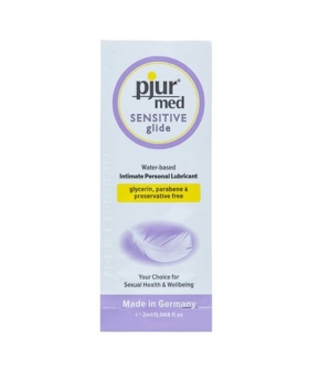 MED SENSITIVE GLIDE MONODOSIS Lubricante monodosis natural para pieles sensibles, 2 ml