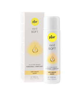 PJUR MED SOFT GLIDE Lubricante de silicona para piel sensible, con jojoba, suave