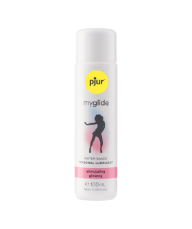 PJUR MYGLIDE Lubrificante à base de água com efeito de aquecimento e Ginseng
