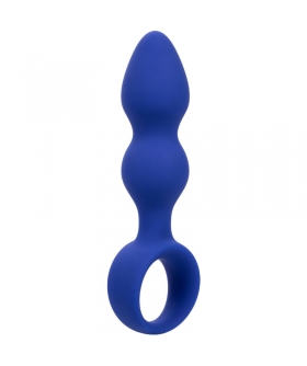 PLUG ANAL AVANZADO AZUL Sonda perlada flexible para estimulación anal avanzada