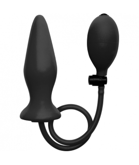 OUCH! INFLATABLE. SILICONE PLU Plug anal insuflável en silicone aïe ! préto