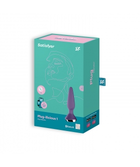 PLUG-ILICIOUS 1 Plug anal con vibraciones potentes, dos motores, y control por app