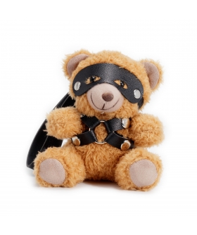 CRUSHITO BLACK Porte-clés amusant en forme d'ours BDSM
