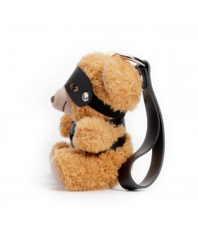 CRUSHITO BLACK Porte-clés amusant en forme d'ours BDSM
