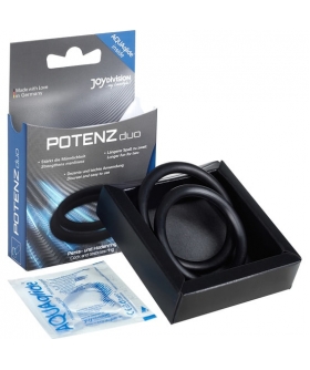 POTENZ POWER Anneaux pénis moyens potenz duo - noir