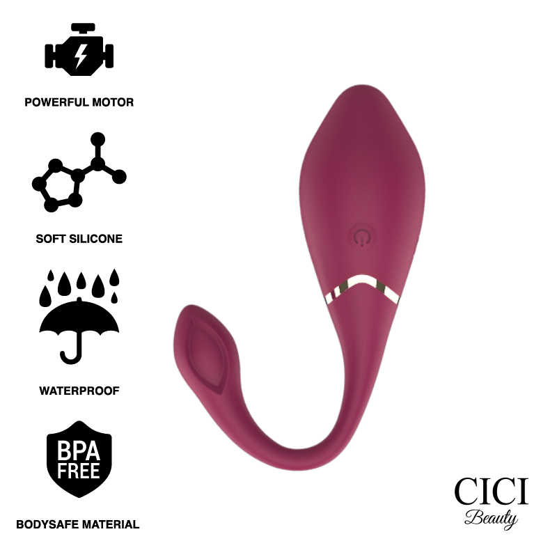 EGG VIBRATOR Stimolatore del punto G con telecomando e 10 modalità di vibrazione
