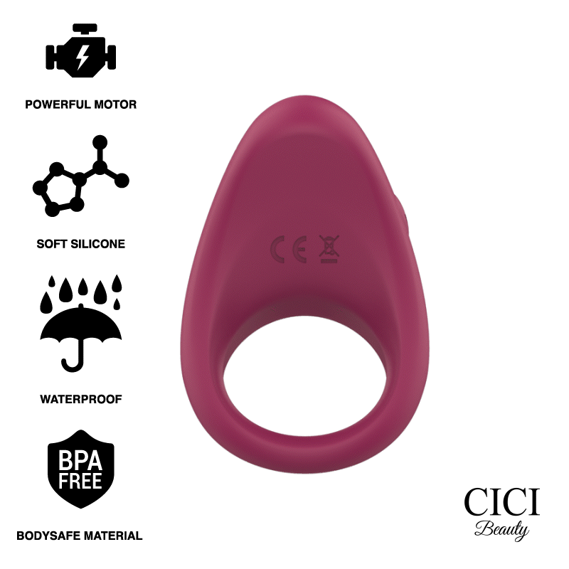 VIBRATING RING Anillo vibrador para pareja, impermeable y recargable