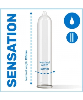 SENSITIVE FEEL MONODOSIS Preservativo ultra sottile per una sensazione intensa. 144 pezzi.