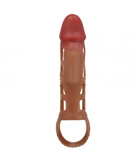 PRESTON Funda para pene y testículos que aumenta longitud y grosor
