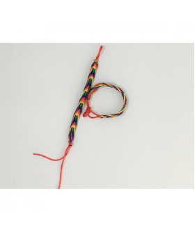 PULSERA DE CINTA BANDERA LGBT+ Braccialetto regolabile con i colori della bandiera lgbt+