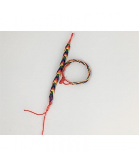 PULSERA DE CINTA BANDERA LGBT+ Braccialetto regolabile con i colori della bandiera lgbt+