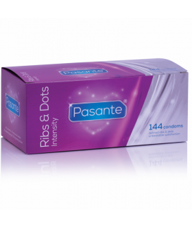 INTENSITY PUNTOS Preservativos texturizados com relevos e nervuras acentuadas