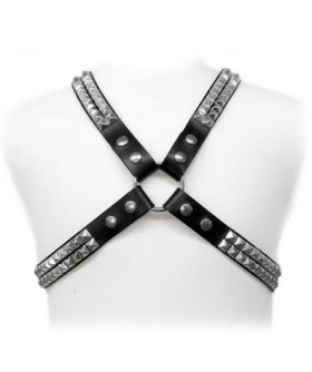 PYRAMID STUD HARNESS Conjunto de lingerie erótica sensual e elegante