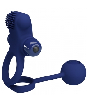 POWERFUL RING Funda vibratoria para él y ella con 10 vibraciones, resistente al agua