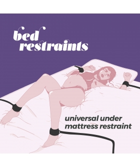 BED RESTRAINTS CRUSH Kit di immobilizzazione per letto per esplorare il bondage in modo sicuro.