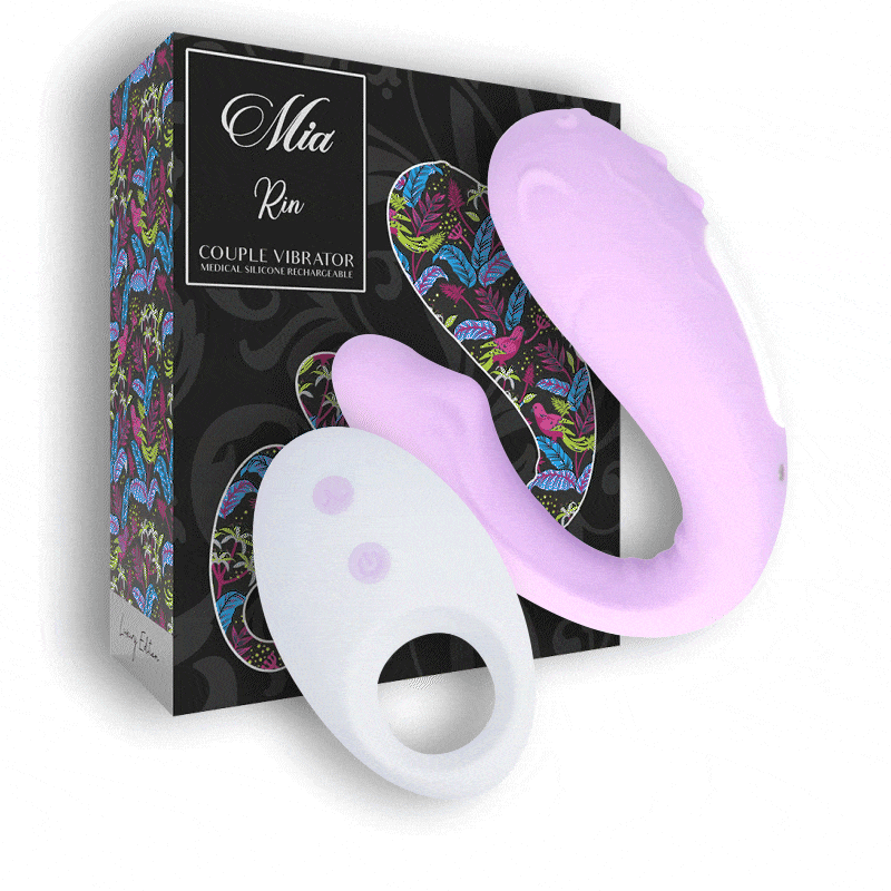 RIN Vibrador resistente al agua para parejas con control remoto