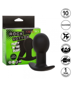 ROCK BOTTOM PLUG ANAL 10 VIBRA Jouet érotique en silicone avec vibrations personnalisables.