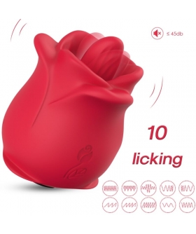 ROSA VIBRADOR ESTIMULADOR CON  Dispositivo para estimulação intensa do clitóris