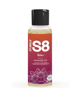 S8 MASAJE RELAX Aceite de masaje erótico con aceites esenciales, libre de químicos