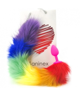 SANINEX PLUG  TAIL Saninex sensation - bouchon de queue arc-en-ciel unisexe