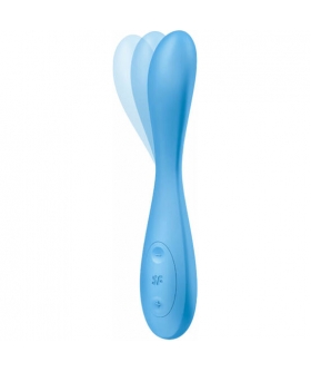 SATISFYER G-SPOT FLEX 4 Vibromasseur g-spot flex 4 avec application satisfyer connect bleu