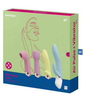 SATISFYER FABULOUS FOUR Kit de 4 juguetes en 1 con cabezales intercambiables