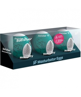 MASTURBATOR EGG SET Satisfyer conjunto de ovos masturbandos impertinentes - 3uds