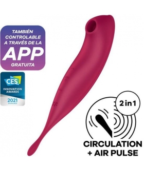 SATISFYER TWIRLING PRO+ APP Stimulateur intime multifonctionnel avec technologie avancée